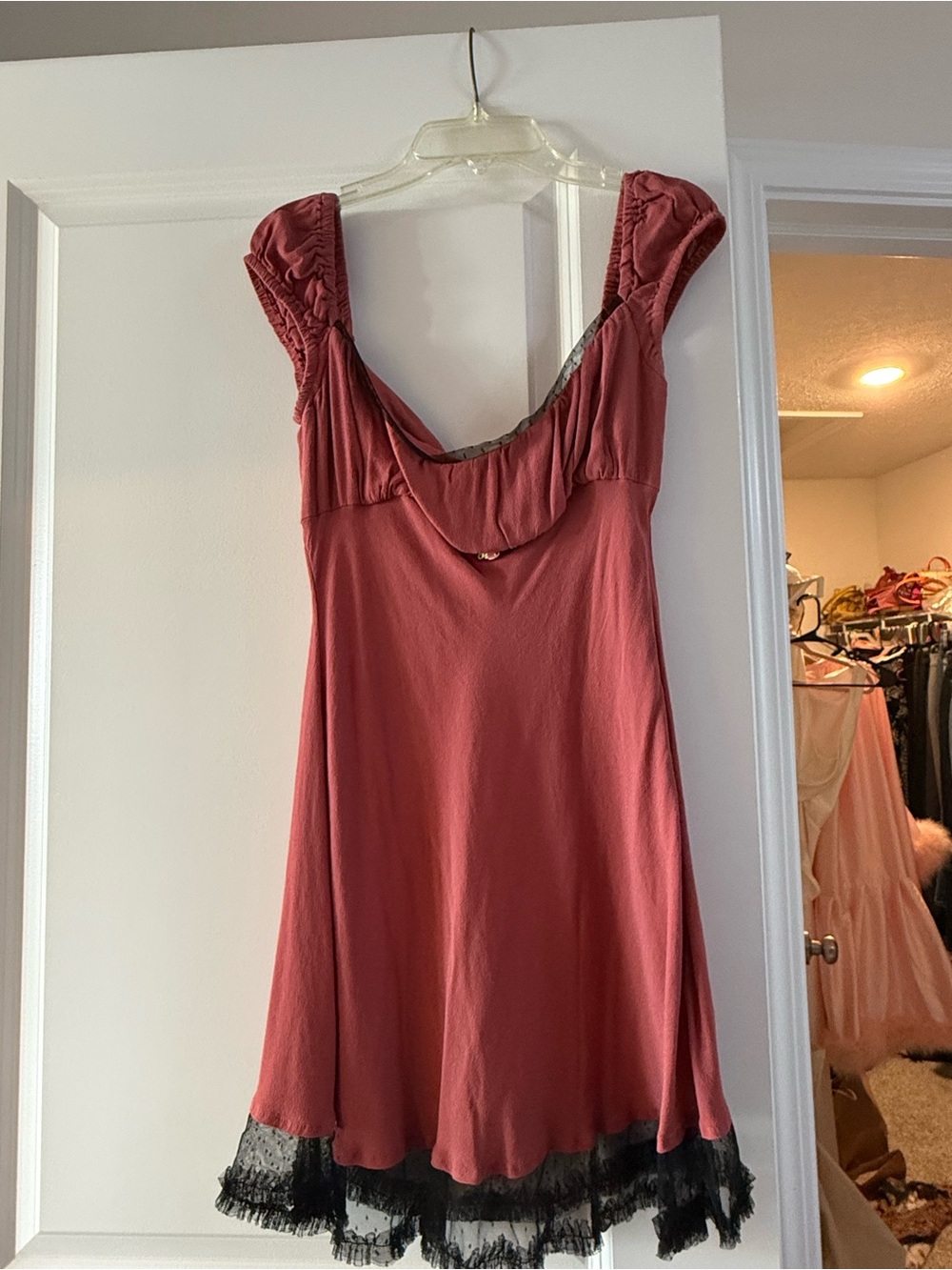 Urban Outfitters Kimchi Blue Ana Cap Sleeve Mini Dress
